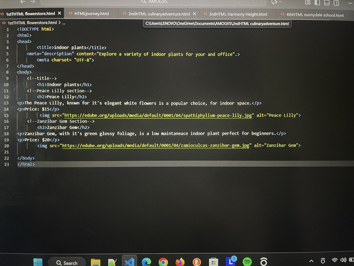 _gentle__soul's tweet image. Started with the fundamentals learning how to structure web pages using semantic HTML.
From headings and paragraphs to links, small steps that form the foundation of every website. 🧱
#HTML #FrontEndDevelopment