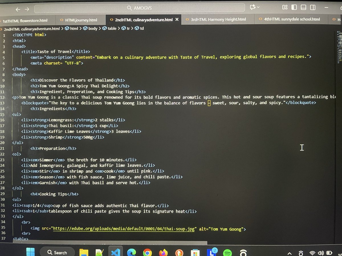_gentle__soul's tweet image. Started with the fundamentals learning how to structure web pages using semantic HTML.
From headings and paragraphs to links, small steps that form the foundation of every website. 🧱
#HTML #FrontEndDevelopment