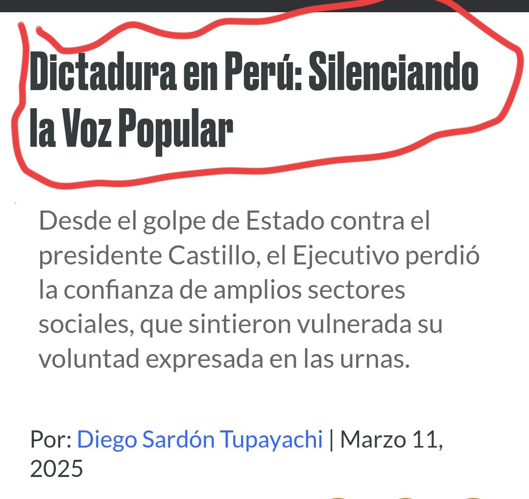 <a href="/ReynaRo78488165/">Reyna Rodriguez</a> <a href="/Claudiashein/">Claudia Sheinbaum Pardo</a> Amiga... ¿Todo bien en casa?...

¿Esa "Dictadura" que tanto mencionas... está en el mismo cuarto que tú? 👤

Para dictaduras, la de Perú... 1 presidente nuevo cada 2 años y SIEMPRE reprimiendo al pueblo, esas sí son dictaduras, no las mafufadas que se inventa la derecha