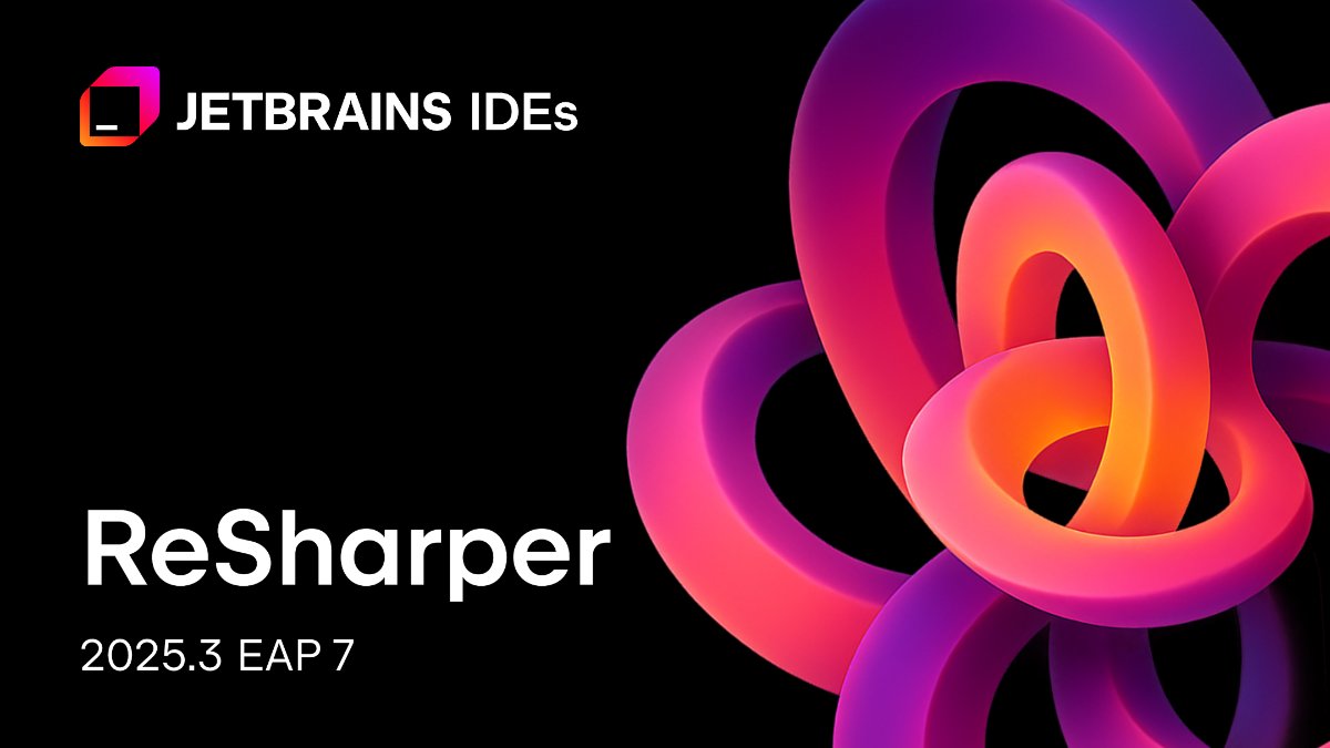 resharper's tweet image. ReSharper 2025.3 EAP 7 is out! ✨
You can download the latest preview build here 👉 jetbrains.com/resharper/next…