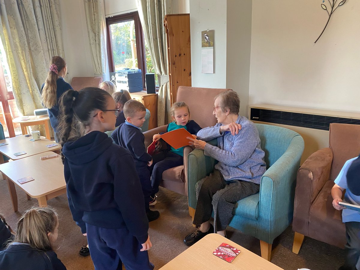 We enjoyed singing to the residents of Alexander court and sharing a story with them.