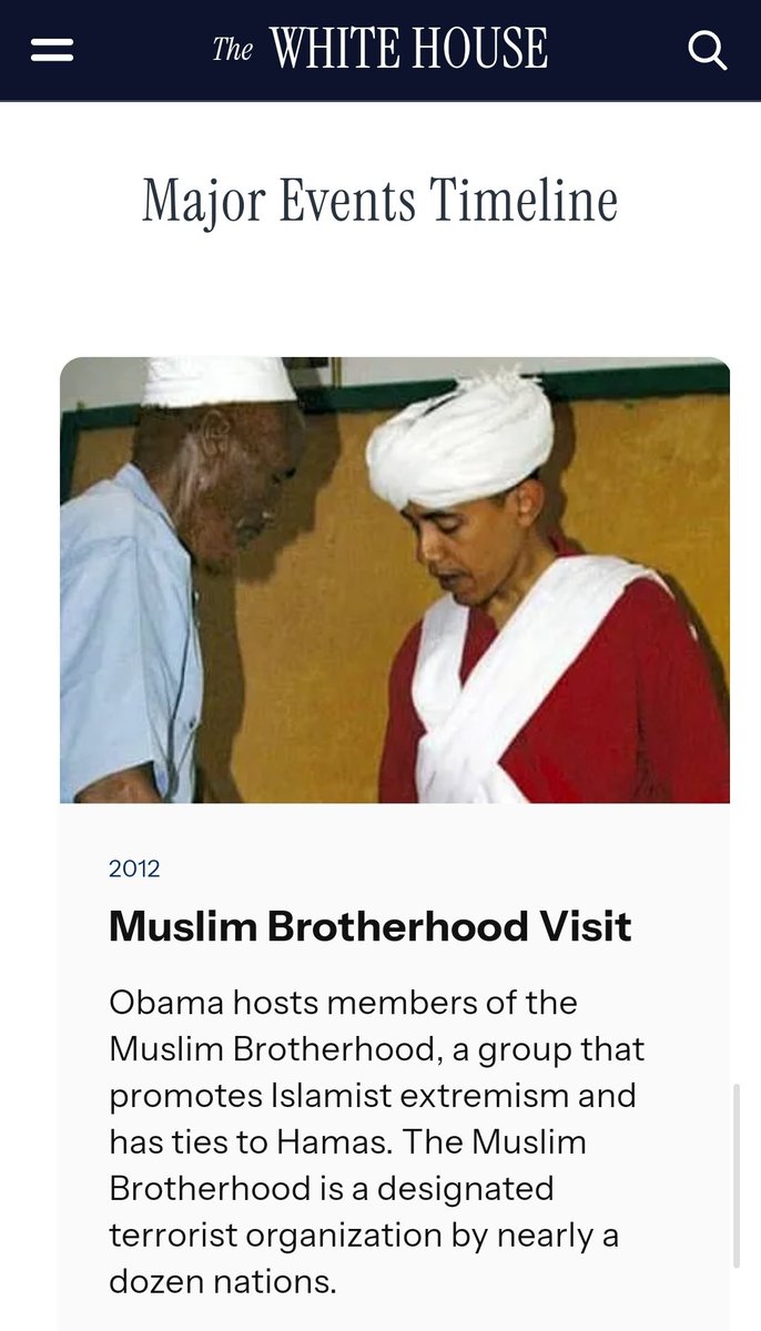 TheNotoriousLMC's tweet image. The fact that this was included on the official WH Renovations Timeline page, tells me we are getting closer to public revelations about Hussein's true agenda (for those still asleep)...and who he REALLY answers to. 
whitehouse.gov/about-the-whit…
That's what people SHOULD be enraged…
