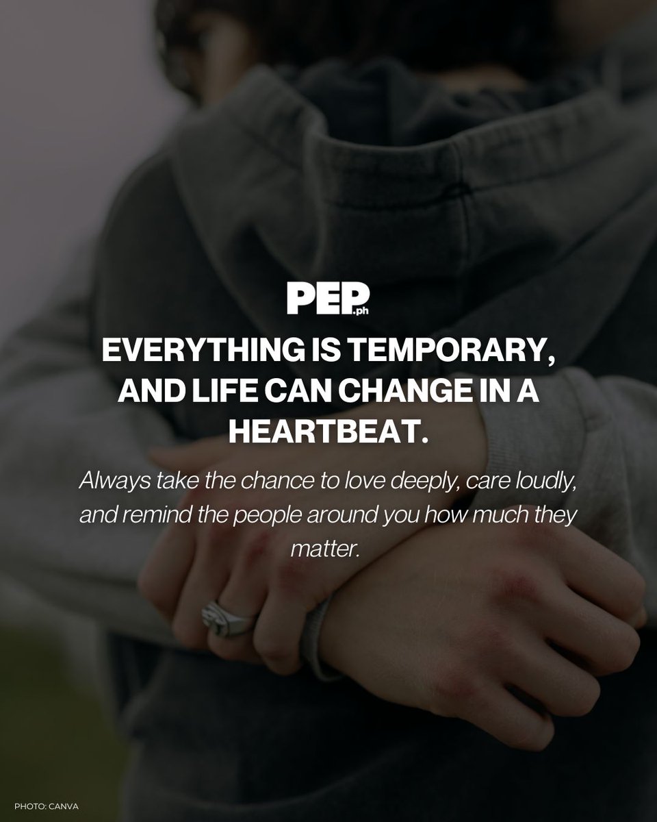 PEPalerts's tweet image. You never know how much your words, your presence, or your kindness can mean to someone who needs it most. 

Life is fragile, but love makes it beautiful. 🤍 

#NationalICareAboutYouDay #SpreadLove #YouMatter #PEPInspires