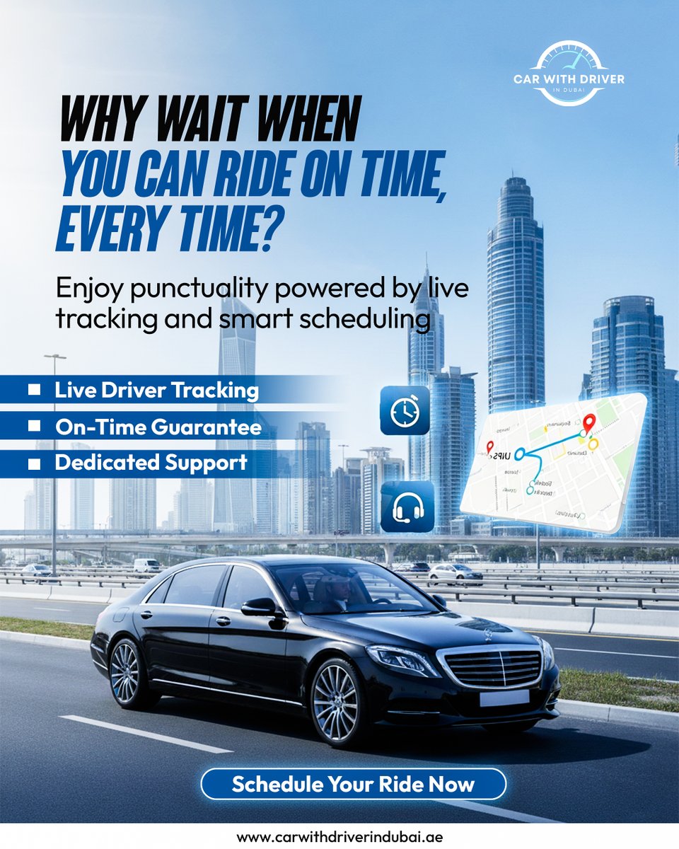 cwddubai's tweet photo. Ride on time, every time. 🕒
 Live tracking. Smart scheduling. On-time guarantee.
 📲 Book your next car rental now — Dubai’s most reliable ride awaits!

📲 WhatsApp: +971 586251219
🌐 https://t.co/5ijUzfsy73

#carrental #dailyrentalcardubai #dubaicarrental #drive #rentacardubai https://t.co/pccAyP8Z4f