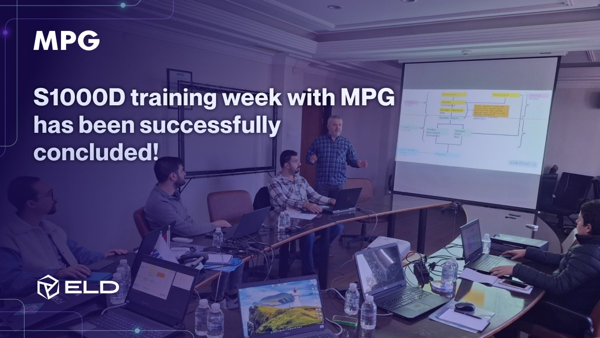 eldbilisim's tweet image. ✔ Our S1000D training week with @mpgcomtr  has been successfully concluded!
The participation of all individuals in this exceptional week of learning, collaboration, and progress is greatly appreciated. 
Let&apos;s reach us: eldbilisim.com/contact
#SSeries  #TechnicalDocumentation