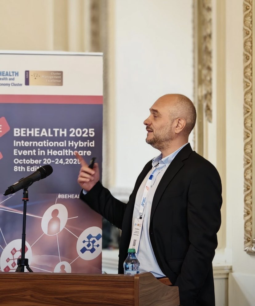 ZayaAI_PathDx's tweet image. A great and insightful experience at #BEHEALTH2025 – International Hybrid Event in Healthcare, in Bucharest and online!

Our CEO @CristianMogo_Dx joined the panel “Artificial Intelligence (AI) in Precision Medicine: Challenges and Opportunities” and share insights from our work…