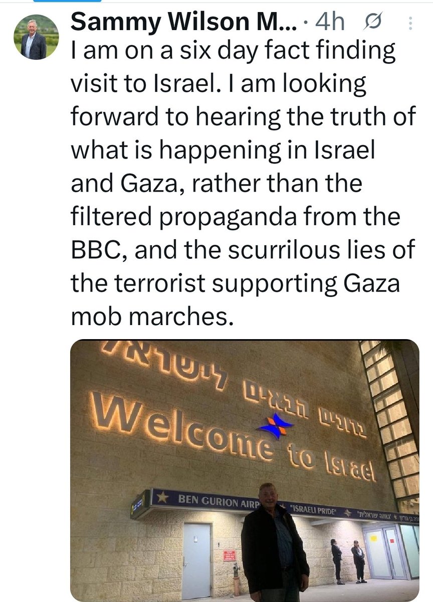 Words fail me.....

A paid for (propaganda) trip by the State of Isreal....
A country that has War Crime Arrest Warrants for its leader and some Government Ministers....