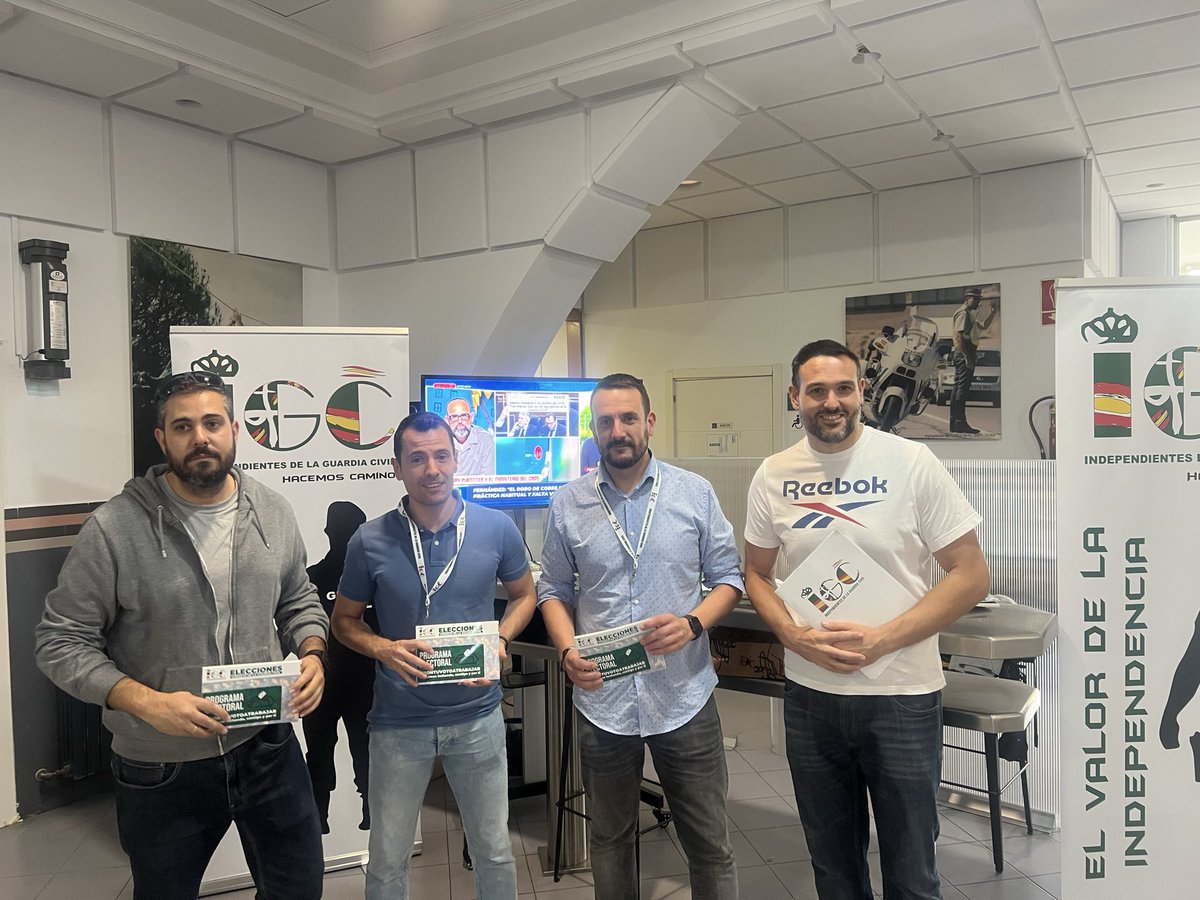IGCConsejo's tweet photo. En la Dirección General de la Guardia Civil, presentamos el programa electoral de IGC para los próximos 4 años.
Un proyecto firme, realista y comprometido con todos los guardias civiles. 💚

👉 Conoce nuestras propuestas.
🗳️ Vota IGC. Tu voz, tu fuerza.

#IGC #GuardiaCivil #EleccionesConsejoGC #VotaIGC