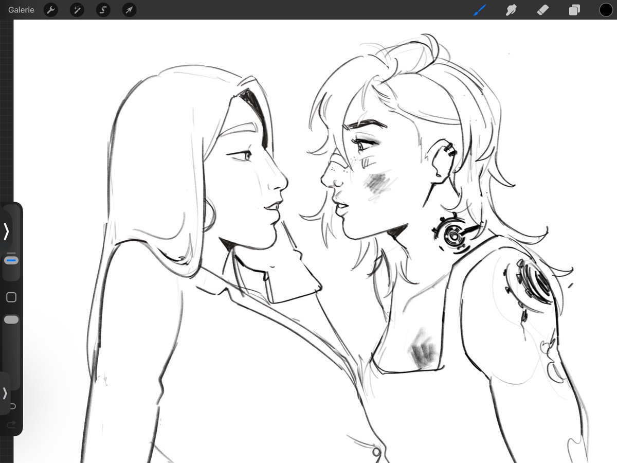 oililylou's tweet photo. caitvi mechanic au wip YAAAAAAY https://t.co/C0OM96Le9b