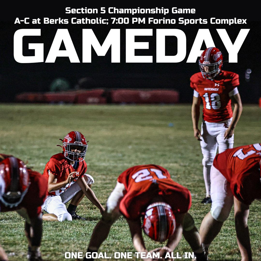 It's Gameday! The Dutchmen travel to Berks Catholic tonight to face the Saints. If the Dutchmen pull off a win tonight, they'll be crowned the 2025 Section 5 Champions. Kickoff is set for 7:00 PM.