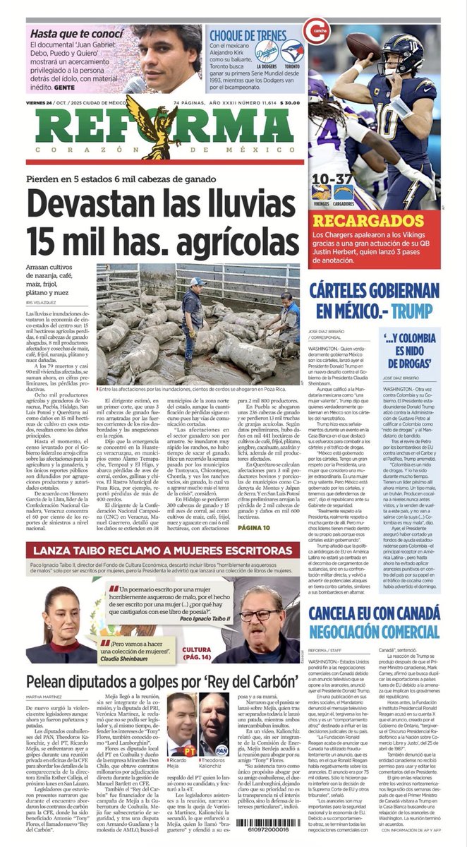 sPRing_PR's tweet image. Te compartimos las #PrimerasPlanas de algunos periódicos del día. 🗞️