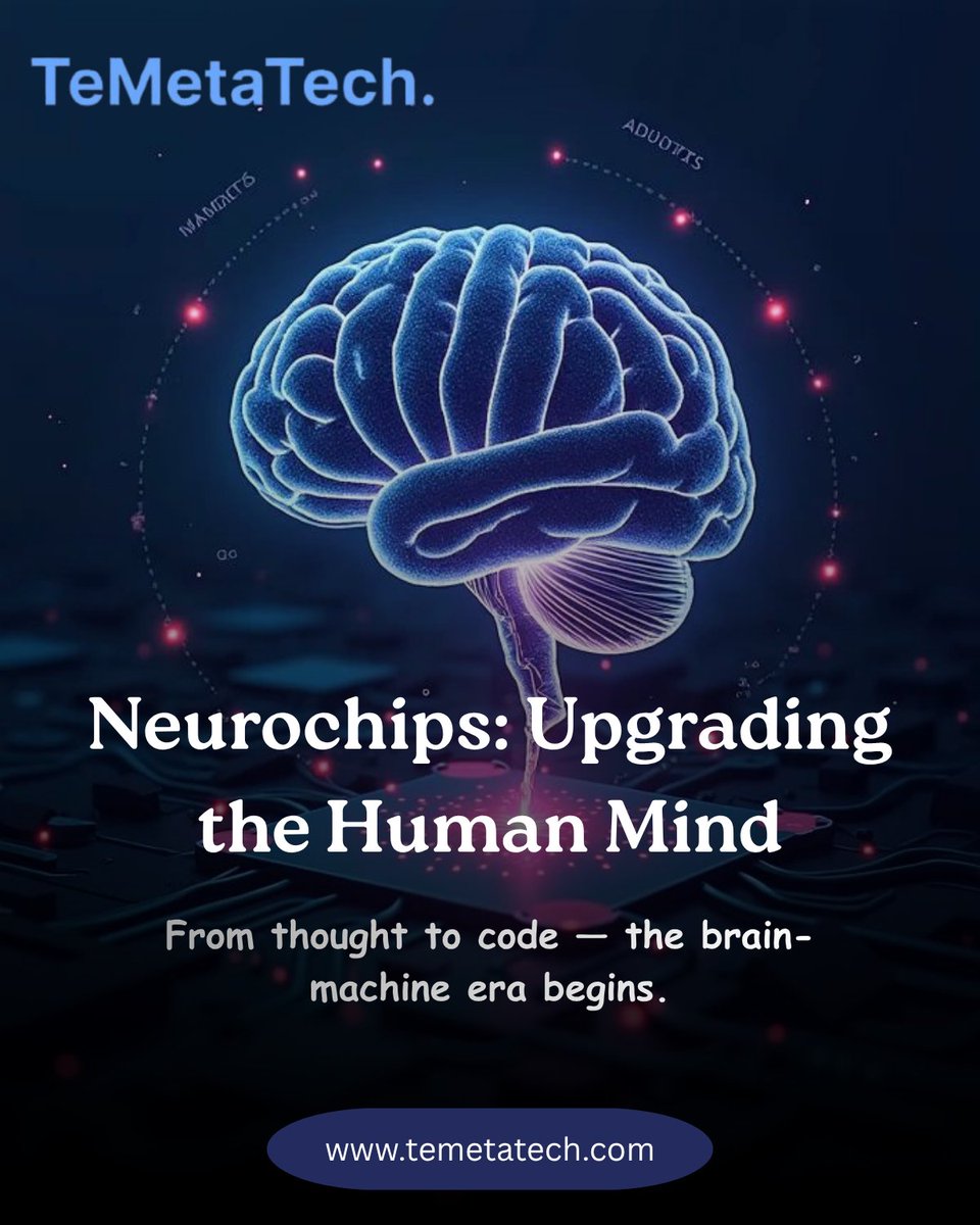 temetatech's tweet image. Neurochips: Upgrading the Human Mind
From Neuralink to next-gen brain chips — line between human and machine is blurring. Are we enhancing intelligence or rewriting consciousness?
🔗 Read more visionary tech insights at temetatech.com
#Neurotech #FutureTech #TeMetaTech