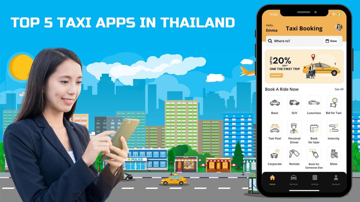 ecogujju's tweet photo. Thailand’s Top Taxi Apps: Convenience at Your Fingertips

https://t.co/Shfk9cgBu6

#taxiappsinthailand #mosttaxiappsinthailand #ridehailingapp #taxiapp #besttaxiapp #taxibookingapp #allinoneapp #appsdevelopment #apps https://t.co/1dQETGuERn
