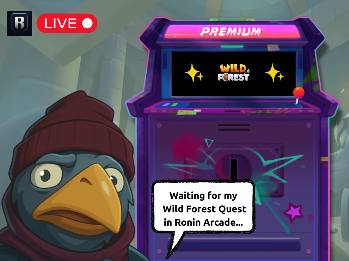 Wild Forest (@playwildforest) on Twitter photo 🚨Finally! <a href="/Ronin_Network/">Ronin</a> Arcade is Live! 🚨
Now we're waiting for a Wild Forest Quest. 😉
Did you get yours? Flex it in the comments below! 👇 🚨Finally! <a href="/Ronin_Network/">Ronin</a> Arcade is Live! 🚨
Now we're waiting for a Wild Forest Quest. 😉
Did you get yours? Flex it in the comments below! 👇
