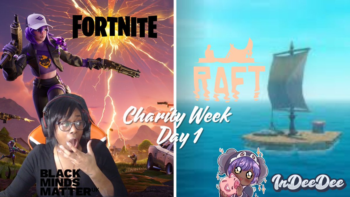 InDeeDeeEffect's tweet image. Happy Friday. 

Today is day 1 of our charity week &amp;amp; we will be starting NOW!!.

We&apos;ll be playing Fortnite &amp;amp; Raft. Remember all donations go to @blackmindsuk &amp;amp; 10% of subs on both Twitch &amp;amp; YouTube will be donated as well.

🟣twitch.tv/indeedee
🔴youtube.com/@InDeeDee 

If…