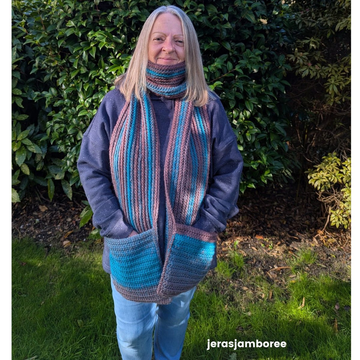 Wrap up in comfort with The Glen Scarf 🧣
A chunky crochet scarf pattern that’s soft, stylish, and easy to make — with deep pockets too.
Free pattern now on the blog: jerasjamboree.co.uk/free-chunky-cr…
#CrochetPattern #FreeCrochetPattern #CrochetScarf