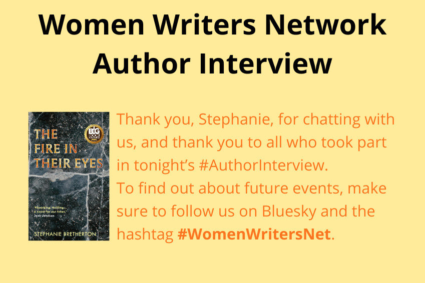Such a pleasure to interview Stephanie Bretherton (<a href="/brethertonwords/">Stephanie Bretherton</a>) for ⁦<a href="/womenwritersnet/">Women Writers Network</a>⁩ on Bluesky, yesterday! Entering these 3 terms in your own Bluesky search bar will pull up the whole interview: 
#womenwritersnet #authorinterview <a href="/brethertonwords/">Stephanie Bretherton</a>.bsky.social.