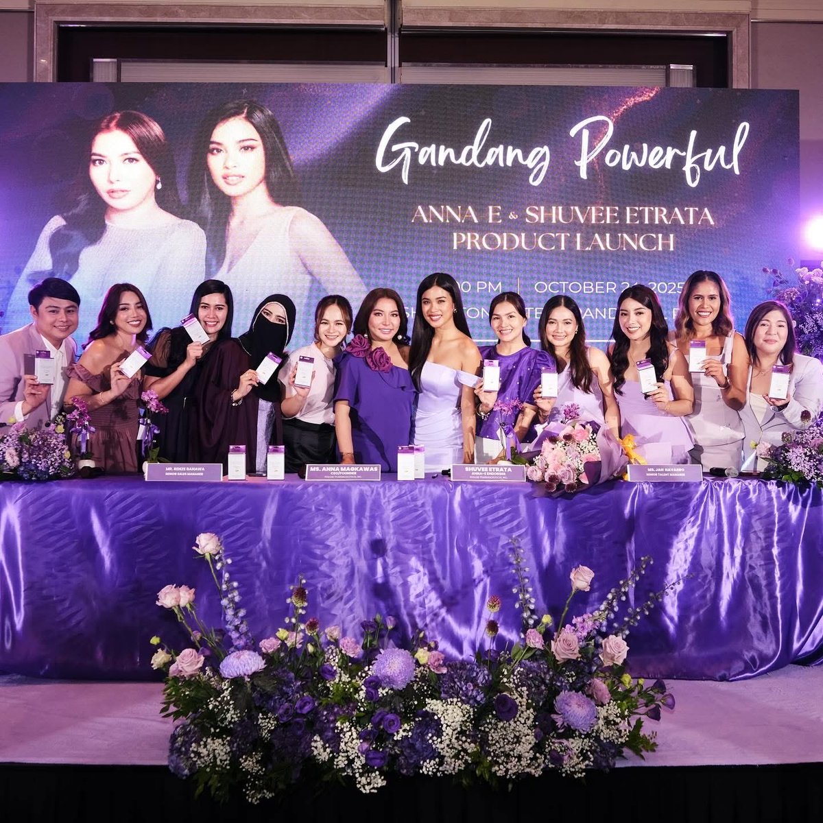 Sparkle_GMA's tweet image. Shuvee Etrata proves why she’s the Nation’s Darling as she takes on a new crown — the First Miss Gandang Powerful of Anna E ✨ Now officially the first ambassador of #AnnaE, she radiates beauty, confidence, and strength ❤️‍🔥

#ShuveeEtrata #ThePowerOfEWithShuvee