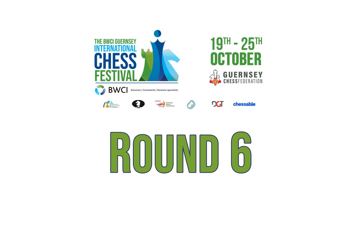 GuernseyChess's tweet photo. Round 6 of the 49th BWCI Guernsey International Chess Festival stars at 14:00 today with Guernsey's Gerda Nevska leading the Challengers Tournament playing against the youngest participant 11 year old Charles Chan from Hong Kong on board 1. https://t.co/ik4eCCYuvZ