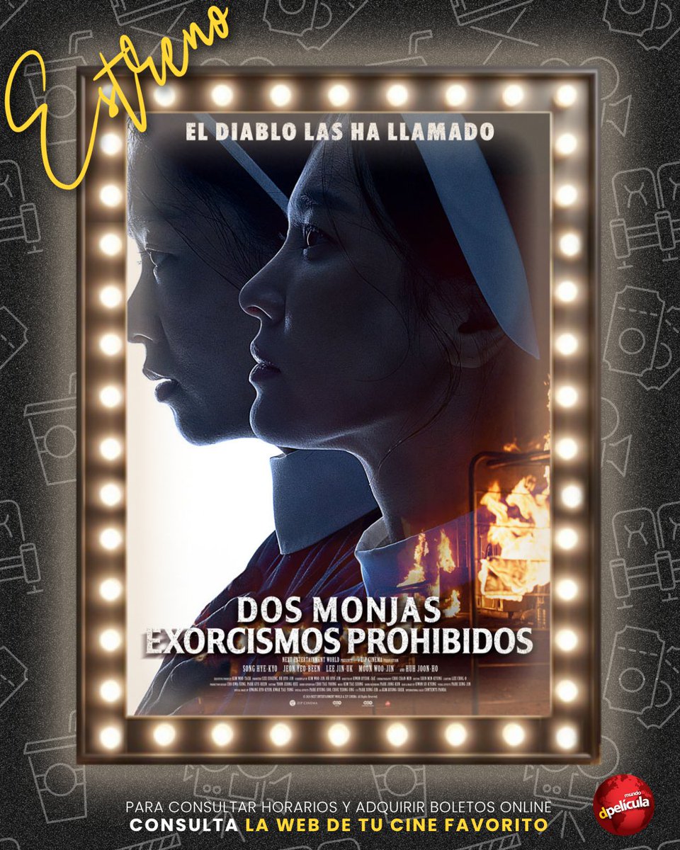 Elige la película, corre a tú cine favorito, escoge tu butaca y el snack más grande🍿 porque ya llegaron a la cartelera nacional Zoopocalipsis🦁y Dos Monjas Exorcismos Prohibidos✝️

¿Ya sabes cuál vas a ver?👀

#Cine