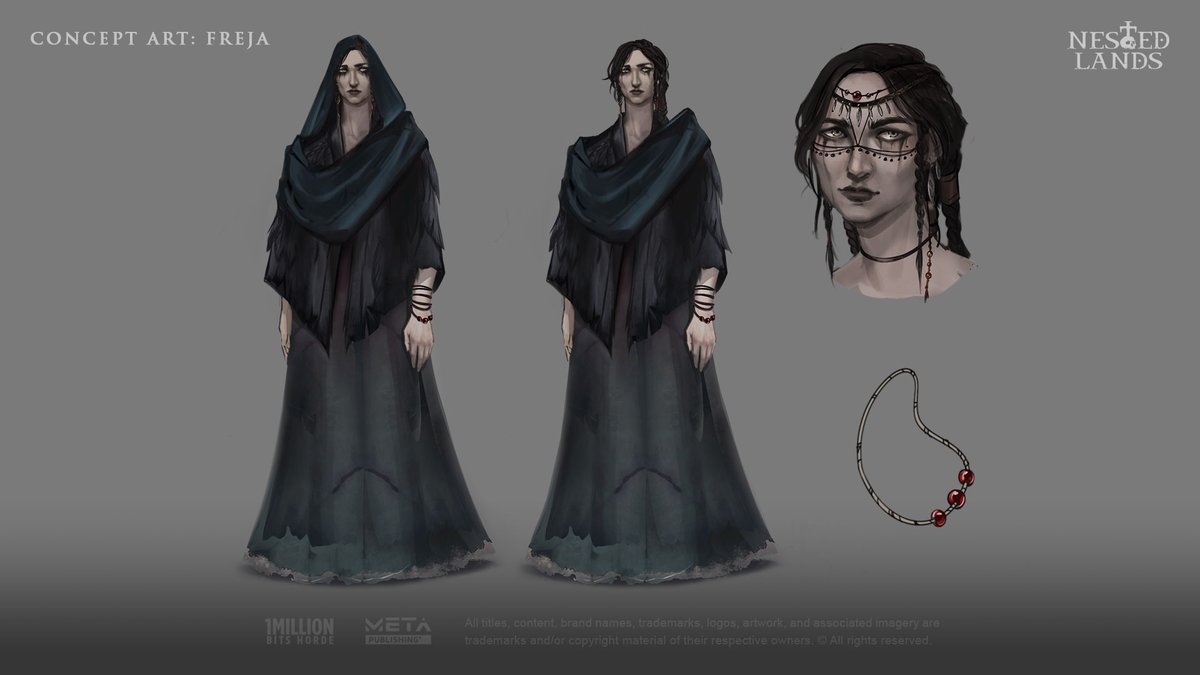 nestedlands's tweet image. Once a resident of Grotheim, Freja now wanders the lands of Norovellir as a mysterious figure . 

Her calm, enigmatic presence stirs unease — and curiosity. Some whisper she may be Syragna herself, the Goddess of Death, whose unseen hand guides your cycle of rebirth.

Here is the…