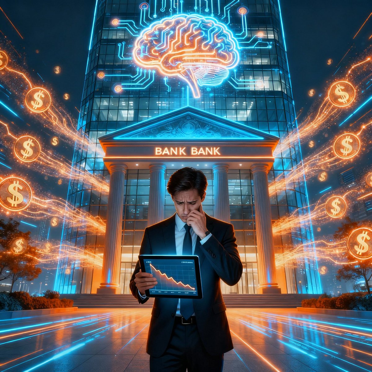 eprocentteam's tweet image. 🚨Banks face a $170B profit hit if they don’t adapt to AI-powered finance bots! Customers using #AI to optimize their money could move trillions from low-yield accounts, ending decades of profit from inertia. Will the banks innovate to stay ahead or lose billions?💸 #FintechNews