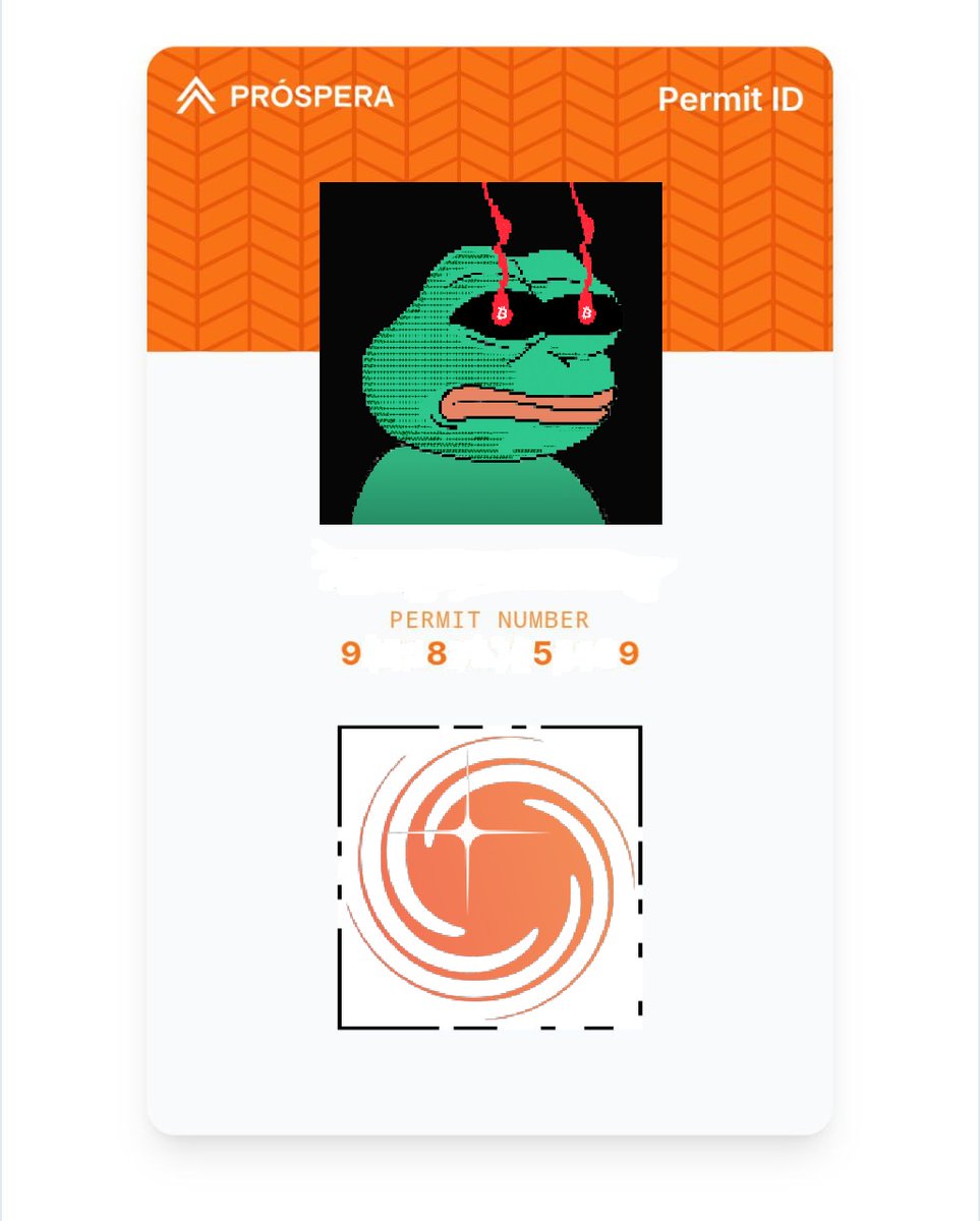 AlphaDeus's tweet image. 🚨 OFFICIAL CITIZEN ALERT 🚨

Just got my Prospera Permit ID 
Officially a digital resident of the future. 🌐

👉 @ProsperaGlobal x @GalacticaNet are building the first real Network State.

I’m in. Are you?

#Prospera #CypherState #eResidency #Galactica