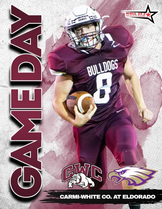 FINAL GAME OF THE SEASON 🏈
🆚 - Eldorado
📍 - Boz Adams Field (Eldorado, IL)
⏰ - 7 PM
📻 - 97.3 FM WRUL
🎙 - Chris Myers &amp; Terry Gholson
📸 - Cole Evans