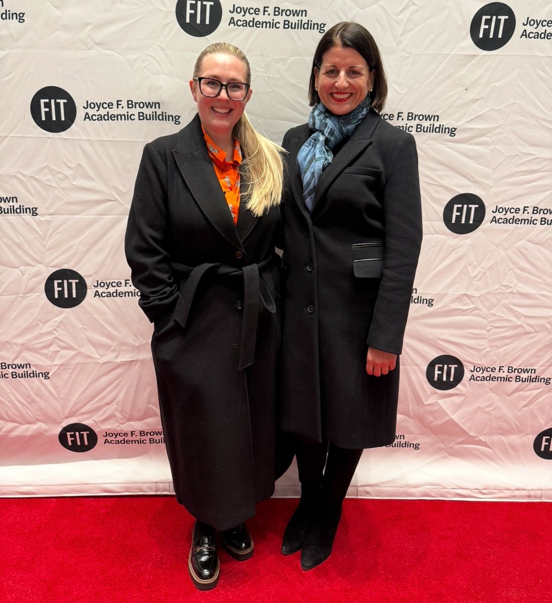 SwayEffect's tweet image. Fun day for our team. Celebrating the unveiling of @FIT Joyce F. Brown Academic Building and getting into the holiday spirit with @StanleyBrand. @JenRisi @megtrivelli @adatz99 #TSEclientwork