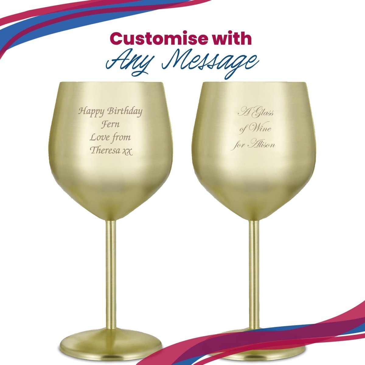 GiftsFinderUK's tweet image. Sip in style with our matte gold metal wine glass, engraved for a personal touch. Elegant and durable, it&apos;s perfect for everyday use or special occasions. Ideal for those who value quality and unique design. 🍷✨ #WineLovers #UniqueDesign giftsfinder.co.uk/products/engra…