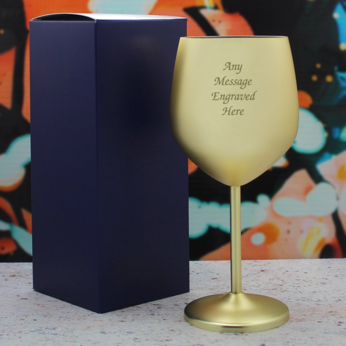 GiftsFinderUK's tweet image. Sip in style with our matte gold metal wine glass, engraved for a personal touch. Elegant and durable, it&apos;s perfect for everyday use or special occasions. Ideal for those who value quality and unique design. 🍷✨ #WineLovers #UniqueDesign giftsfinder.co.uk/products/engra…