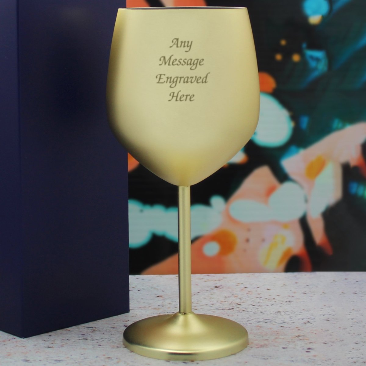 GiftsFinderUK's tweet image. Sip in style with our matte gold metal wine glass, engraved for a personal touch. Elegant and durable, it&apos;s perfect for everyday use or special occasions. Ideal for those who value quality and unique design. 🍷✨ #WineLovers #UniqueDesign giftsfinder.co.uk/products/engra…