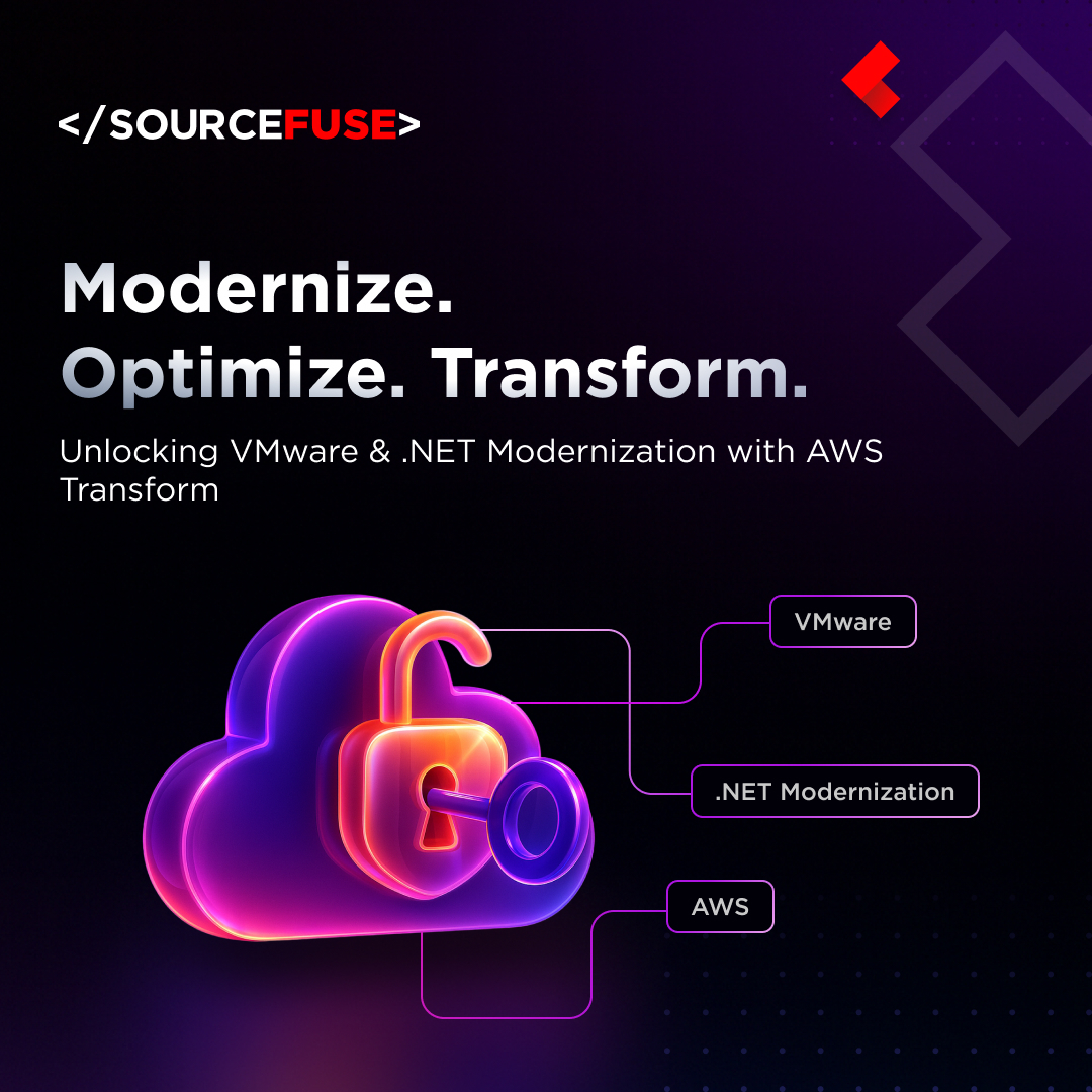 SourceFuse's tweet image. #LegacyModernization is now a simple, strategic 3-step process. We're leveraging #AgenticAI and @awscloud  Transform to eliminate costly #VMware licenses and unlock true scale.
Don't migrate. TRANSFORM.
Register Now - sourcefuse.com/our-company/ne…
#AWSTransform #CloudMigration #GenAI