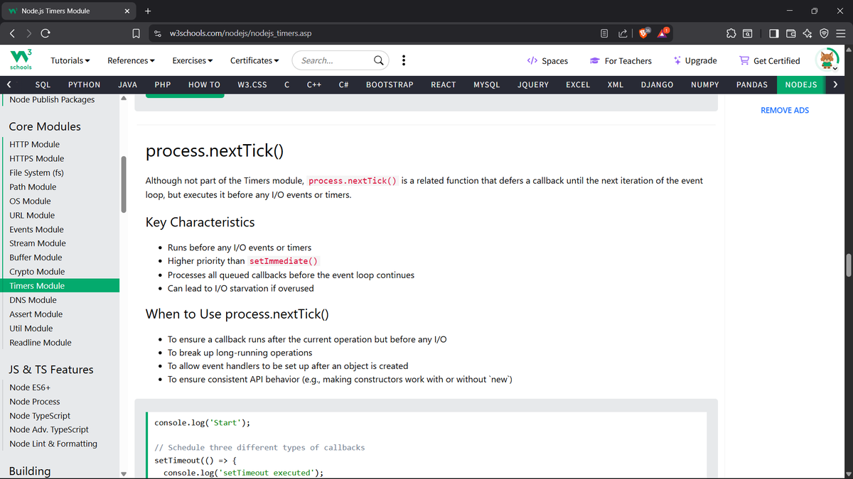 GhimireSiddanta's tweet photo. #LUD27 #LearningUtsav2025 #FestivalOfLearning

Continued exploring Node.js Core Modules!
-Timers Module – scheduling code execution with setTimeout &amp; setInterval
-DNS Module – resolving domain names &amp; handling lookups https://t.co/tkRKE7NYeO