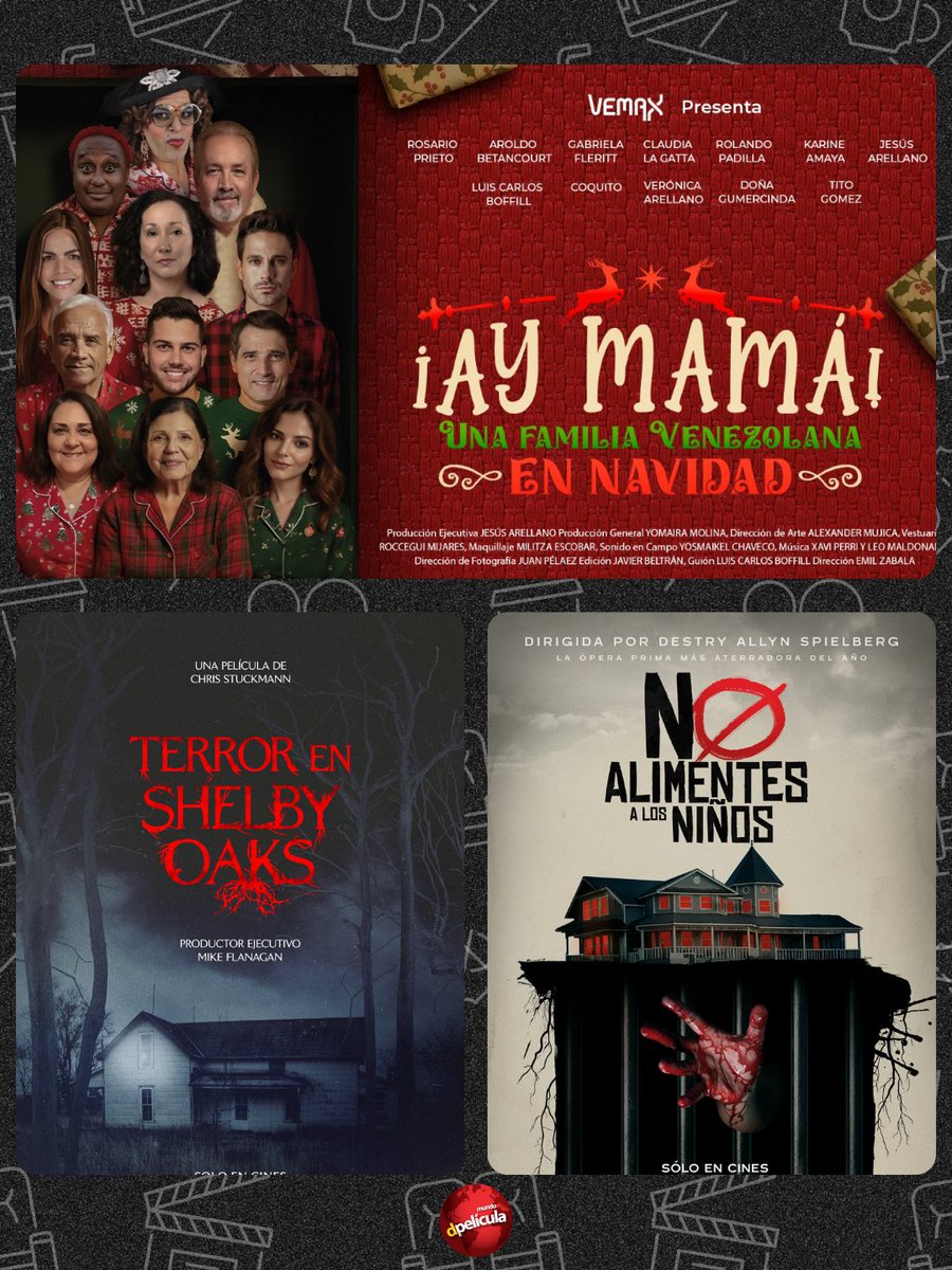 Noviembre en el cine viene con increíbles estrenos🔥

✅Good Boy
✅Mátate Amor
✅Dieced Reloaded
✅Ay Mamá Una Familia Venezolana En Navidad
✅Terror En Shelby Oaks
✅No Alimentes A Los Niños

¿Cuál es la primera en tu lista?👀

#Cine