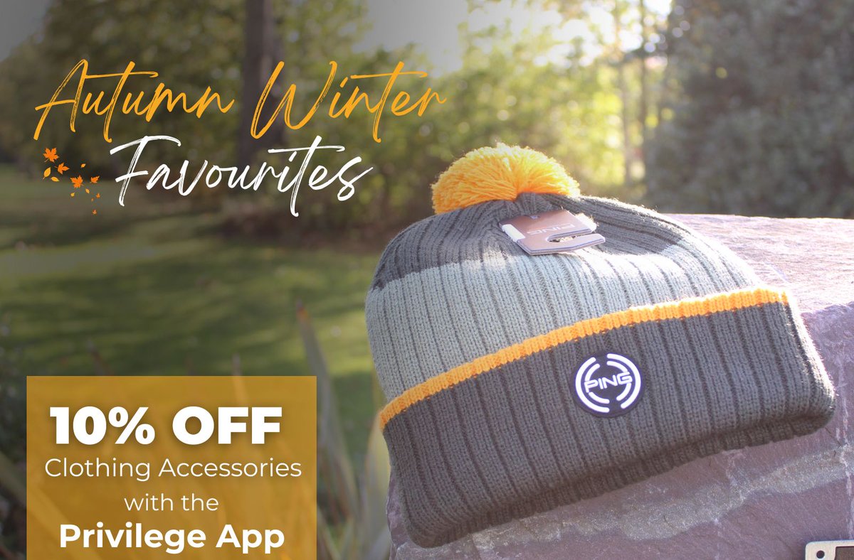 🍂 The chill is here! Visit Silvermere this weekend to shop your autumn/winter golf favourites - from cosy mitts to bobble hats, we’ve got you covered on the fairways. 🧤⛳️

📱 Scan your Privilege App for 10% OFF clothing accessories.