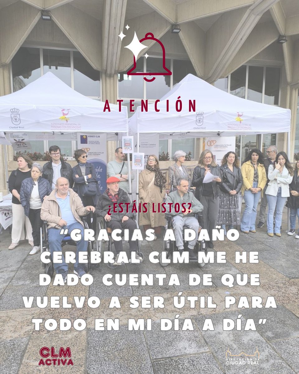 El #DañoCerebralAdquirido cambia vidas en un instante.

Jorge lo vivió a los 41 años. Gracias a @DanoCerebralCLM, hoy vuelve a sentirse útil y acompañado.

💙 Este #26deOctubre salimos a la calle por sus derechos y su visibilidad.

#DíaDelDañoCerebral #Inclusión #Esperanza
