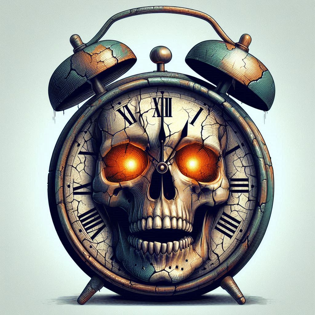 techTECH1685262's tweet photo. Tick-tock... time is a grim master in "Echoes of the Final Hour." 💀 This haunting piece from my "Infinite Themes" collection challenges perceptions of time and mortality. Don't miss this chilling beauty! ⏰ 
https://t.co/ss8eP4mufh
#SkullArt #DarkArtNFT #NFTCommunity #UniqueNFT https://t.co/9AIQ0xFUcU