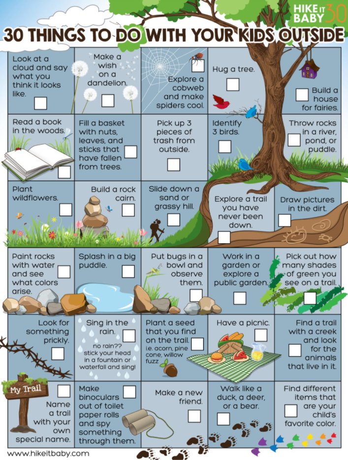 Have some outdoor fun this half term...