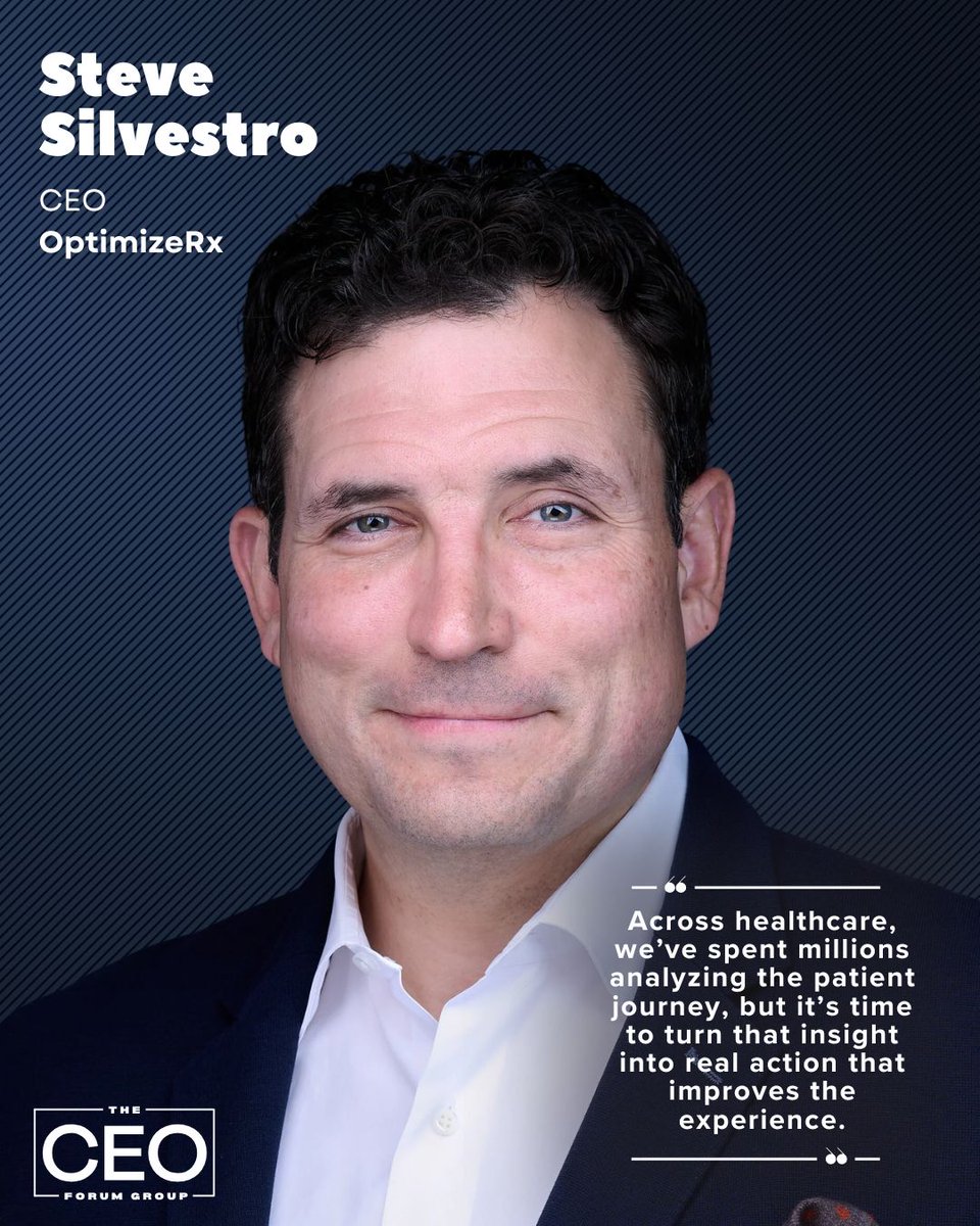 From endless analysis to meaningful action—Steve Silvestro challenges healthcare to turn patient journey insights into real impact. <a href="/OPRXtweets/">OptimizeRx</a>