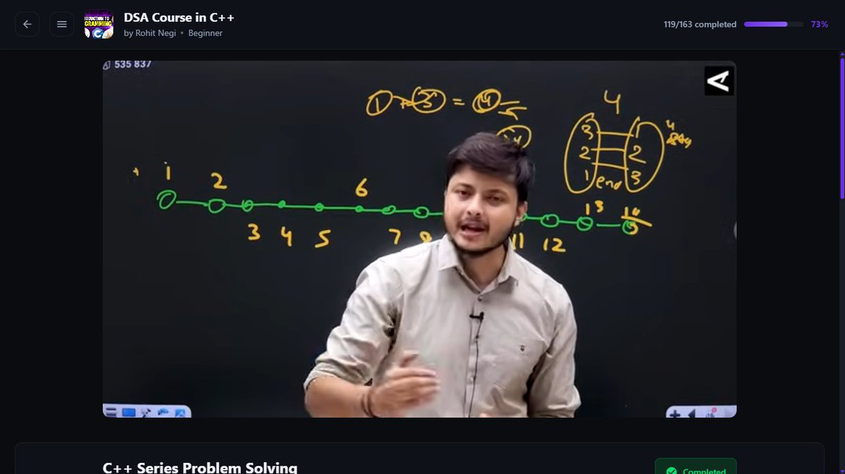 yashanshhhraj's tweet image. Day 1 of posting my DSA Journey with @rohit_negi9 Bhaiya. 

What I learnt today:
1. Completed a long awaited pending lecture with 4 Questions.
2. Got to know about fun to play -&amp;gt; &apos;Nim Game&apos;.

#DSA #TechTwitter #CodeSnippet #Programming