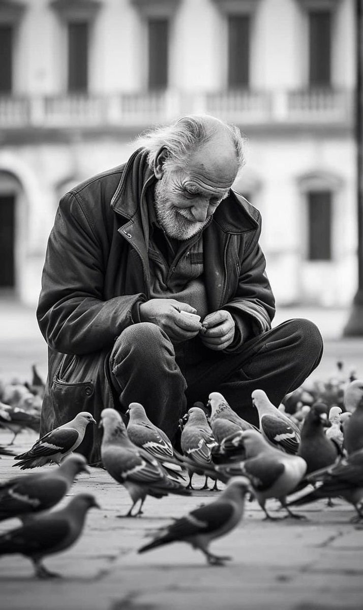 a sudden
felt of
freedom
to sit down still
folded legs
of offering
in a bit of 
warm humility
inviting in
his cooing
awkward betters
a smiling setter
before their
strutting feathers
a love of tithing 
sandwich crumbs
#poetrycommunity