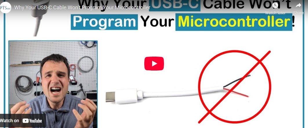 digikey's tweet image. Why your USB-C cable won't program your microcontroller 
📹➡️ bit.ly/4nh41xG