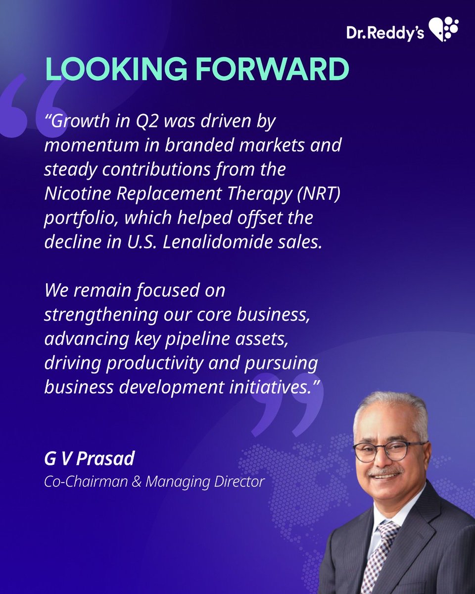 Today we announced our Q2 FY'26 financial results.

For more details click here: drreddys.com/cms/sites/defa…

#Q2FY26FinancialResults
#WeAreDrReddys
#GoodHealthCantWait
