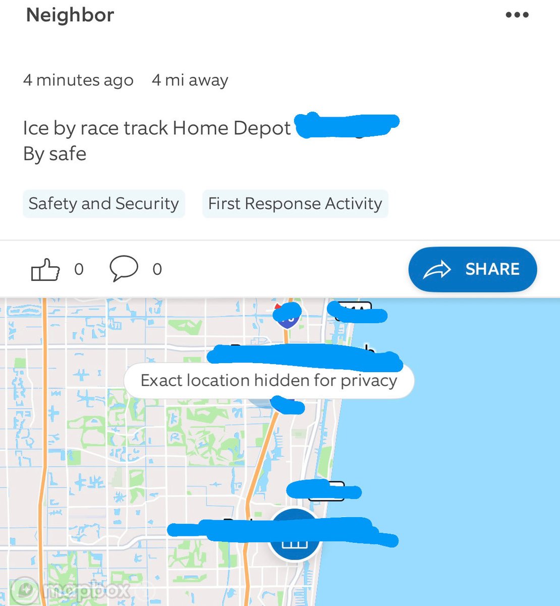 BreannaMorello's tweet image. 🚨REPORT🚨

The Ring app is being used to give up the location of ICE conducting raids and arrests.

This was the notification I just received moments ago about a raid in Florida.