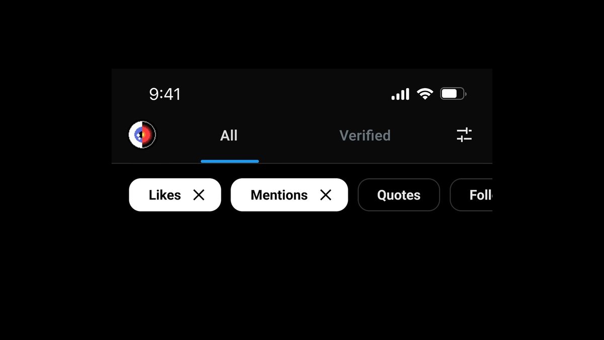ControlPanelFT's tweet image. Looking at these filter toggles from @juxtopposed's Twitter redesign video and going "nice"