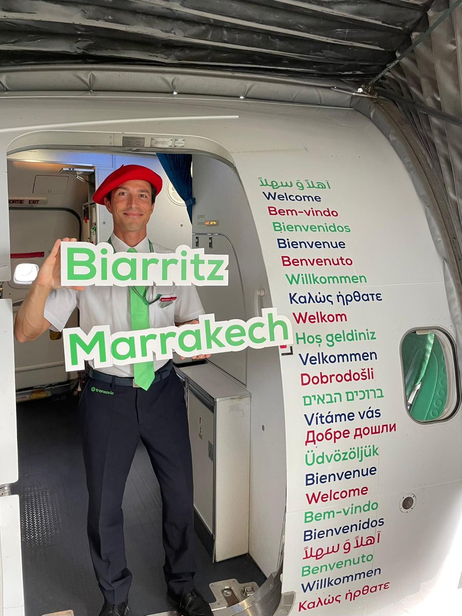 transaviaFR's tweet image. Marrakech s’invite au départ de Lille, Biarritz et Deauville ✈️
Merci aux équipages 💚
