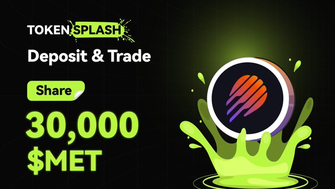 BitunixDE's tweet image. Einzahlen und traden, um 30.000 $MET zu gewinnen! 💰
@MeteoraAG ist jetzt bei #Bitunix Token Splash dabei!
Traden und Coins verdienen – Teilen Sie sich einen Preispool von 30.000 $MET 
Hier mitmachen 👉 bitunix.com/de-de/token-sp…