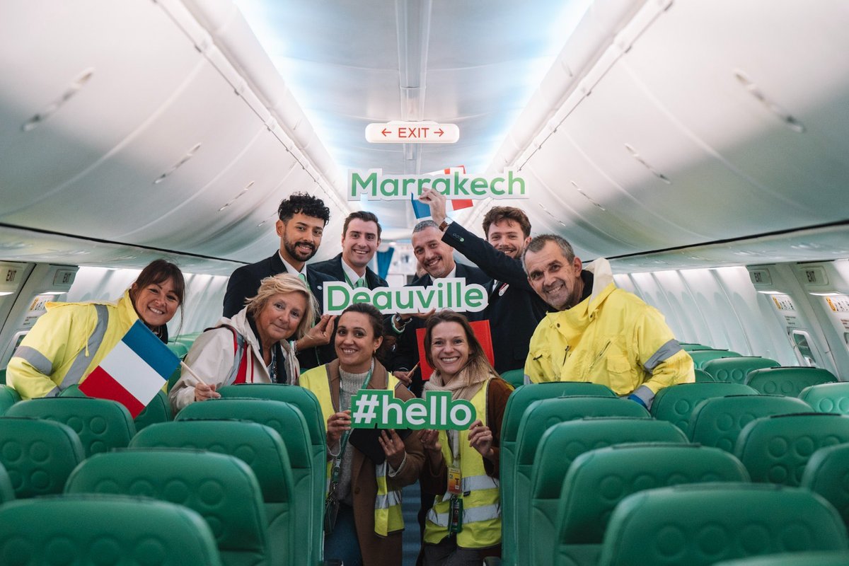 transaviaFR's tweet image. Marrakech s’invite au départ de Lille, Biarritz et Deauville ✈️
Merci aux équipages 💚