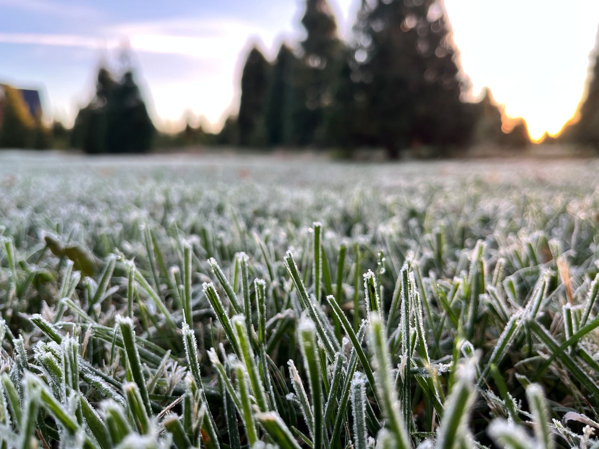 A late first frost and an early first freeze across much of the state today.